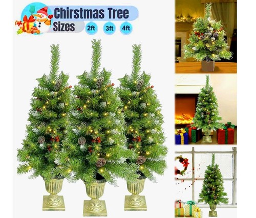 4ft pre lit fibre - lit,