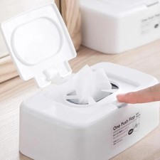 Tissue Box Wet Wipes Dispenser Holder Dry Wet Tissue Paper Case Box Portable