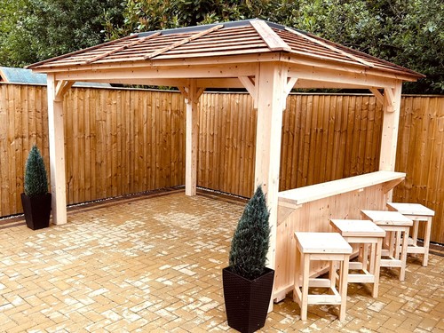 Gazebo strong wooden - 4m,