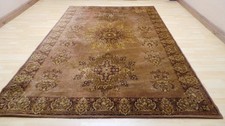 Large Persain Design Carpet Rug Wool Living Room Vintage 9ft 9" x 6ft 6"