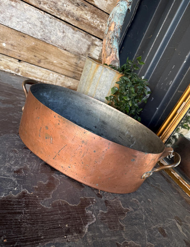 Antique copper pot
