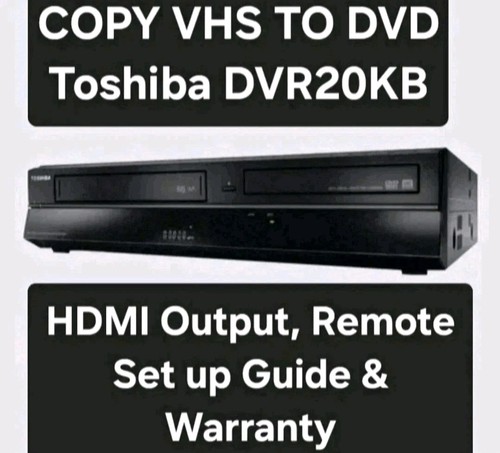 Toshiba dvr20 copy vhs dvd - vhs,
