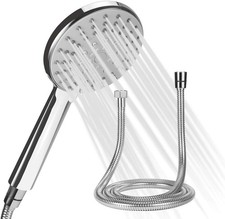 New Shower Large Head Set 3 Mode Function Chrome Handset 1.5 Meter Hose pipe