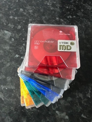 Tdk colour md80 minidiscs - 10,