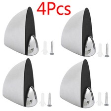 2/4 Pcs Polished Chrome Glass