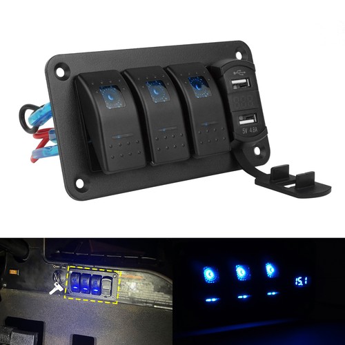 Gang led blue 8a usb - 4.8a,