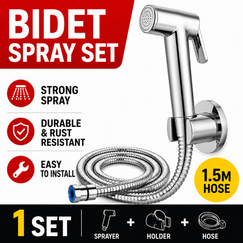 Chrome muslim shower head - chrome, &
