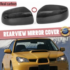 Real Carbon Fiber Mirror Cover Cap For Subaru Impreza WRX STI GDA GDB 2004-2007
