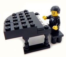 NEW LEGO PIANIST w/Grand Piano