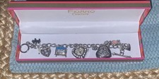 Figaro Couture Silver Tone Watch Charm Bracelet Beautiful Statement Piece
