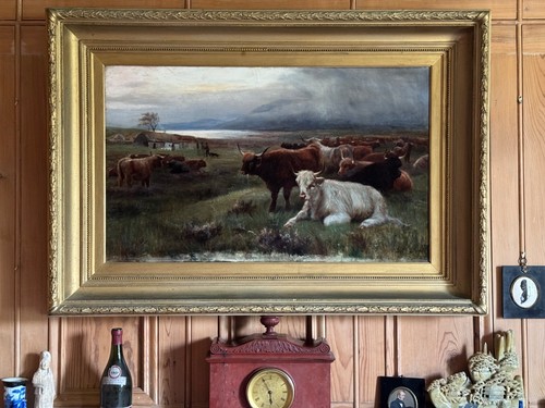 Antique oil painting very - oil,