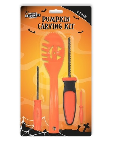 Halloween pumpkin carving kit - pumpkin,