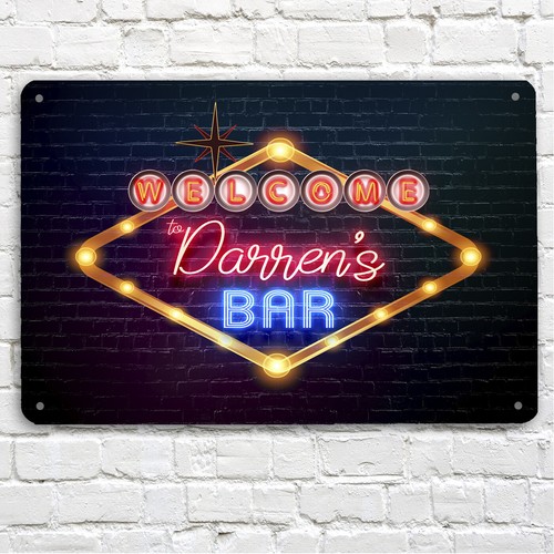 Personalised bar sign - sign,
