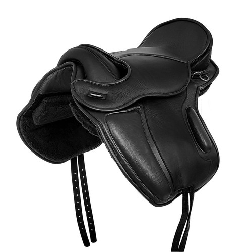 Treeless saddle leeds black - saddle,
