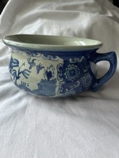Old Chamber Pot/Planter Blue