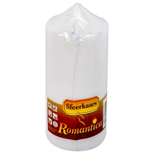 Large white pillar candle - pillar, 80