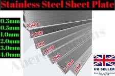 Stainless Steel Sheet Plate Metal 304 Shim Craft Model Art RC Railway Train