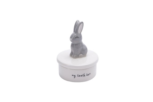 Ceramic bunny tooth fairy - bunny,