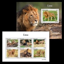 Lions MNH Stamps 2023 Sierra