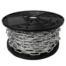 Strong Heavy Duty Steel Chain 2-7mm BZP Zinc Plated Welded Security Links 1-50m