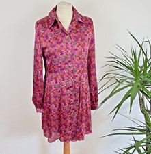 Zara Satin Shirt Dress UK M