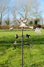 Witch Weather Vane Decorative Metal Wind Spinner Garden Decor