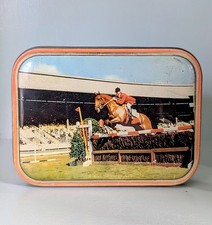Vintage Sharps Toffee Tin Show Jumping Theme Advertising Shop Display Rare