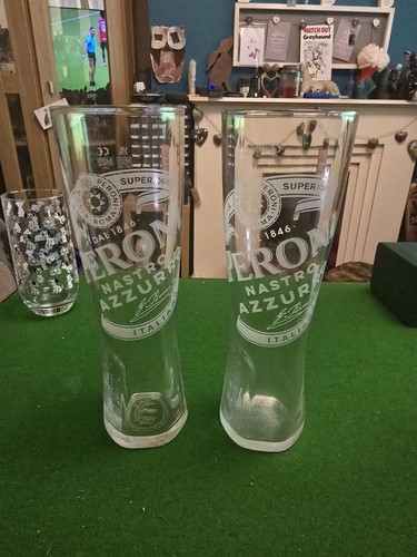 Peroni pint glasses - peroni,
