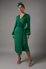 Coast Green Midi Dress Womens