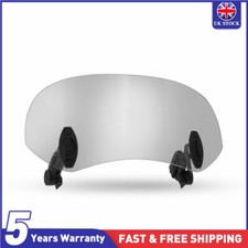 Motorcycle Spoiler Wind Screen Windshield Extension Deflector Extender Adjust UK