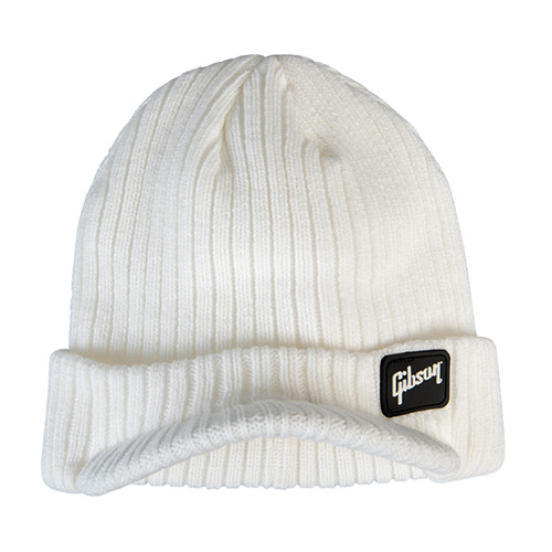 White gibson radar knit beanie - white,