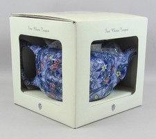 Ringtons "Maling" Chintz Milk Teapot Tea Pot Decorative Floral Tableware Blue