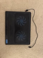 Laptop Cooling Mat 2 Fans By TECKNET USB A Powered Fits 12-16 Inch Laptops Well