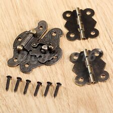 Antique Butterfly Hinges & Furniture Decorative Cabinet Jewelry Box Latch Hasp