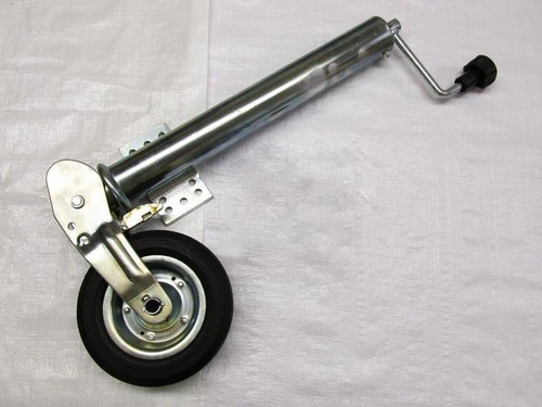 Auto folding jockey wheel with - jockey,