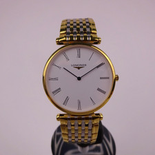 Longines La Grande Classique Watch L4.709.2 White Dial Gold Plated 33mm Gent's