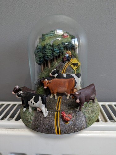 Franklin mint cow - mint, crossing