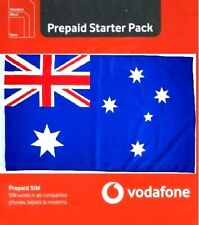 NEW, AUSTRALIAN, VODAFONE, Prepaid, Trio sized SIM card for using in AUSTRALIA.