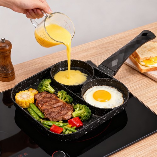 Hole egg frying pan - 4-hole, multi