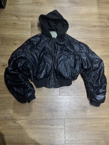 Reversible black faux leather - black,