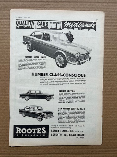 Humber hawk imperial snipe - humber, hawk/imperial/snipe
