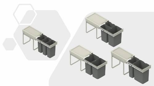 Recycle bin pull out kitchen - bin,
