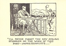 GLEN BAXTER POSTCARD M'BLAWI