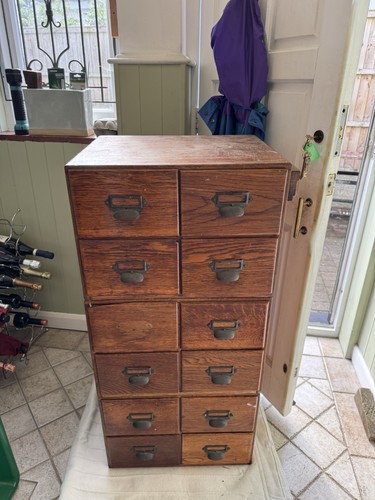 Vintage oak filing - vintage, cabinets