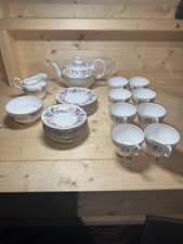 Paragon fine bone china tea set in design 'Country Lane' tea set