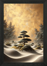 Zen Garden Landscape Framed