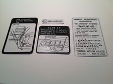 YAMAHA DT125LC Mk1  DECALS 