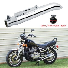 1.5" 2" Inlet Slip-On Exhaust Muffler Pipe Retro For Yamaha XJ750 XJ650 XJ550