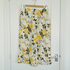 Miss Selfridge Petites Cropped Wide Leg Trousers Palazzo Pants Culottes (10) 