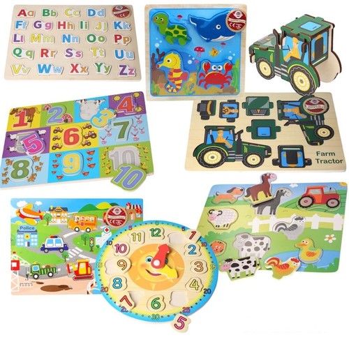Wooden puzzle baby kids - wooden,